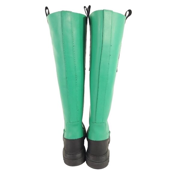 Ganni Rubber Country Boots Size 38 US 8 Kelly Green - Picture 7 of 12